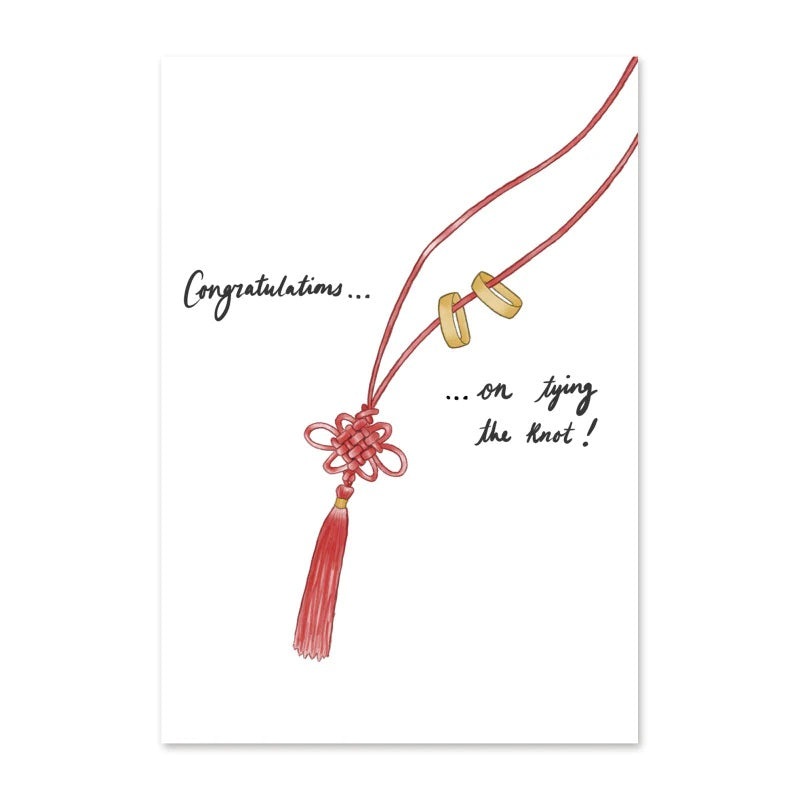Tying The Knot Greeting Card