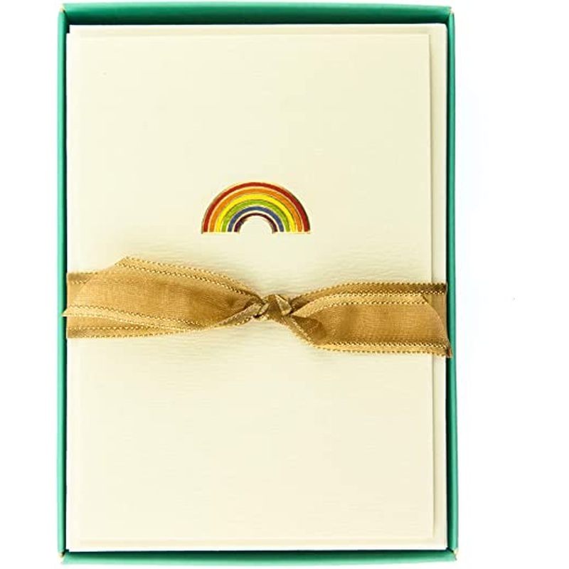 Rainbow La Petite Presse Blank Boxed Cards 10Ct