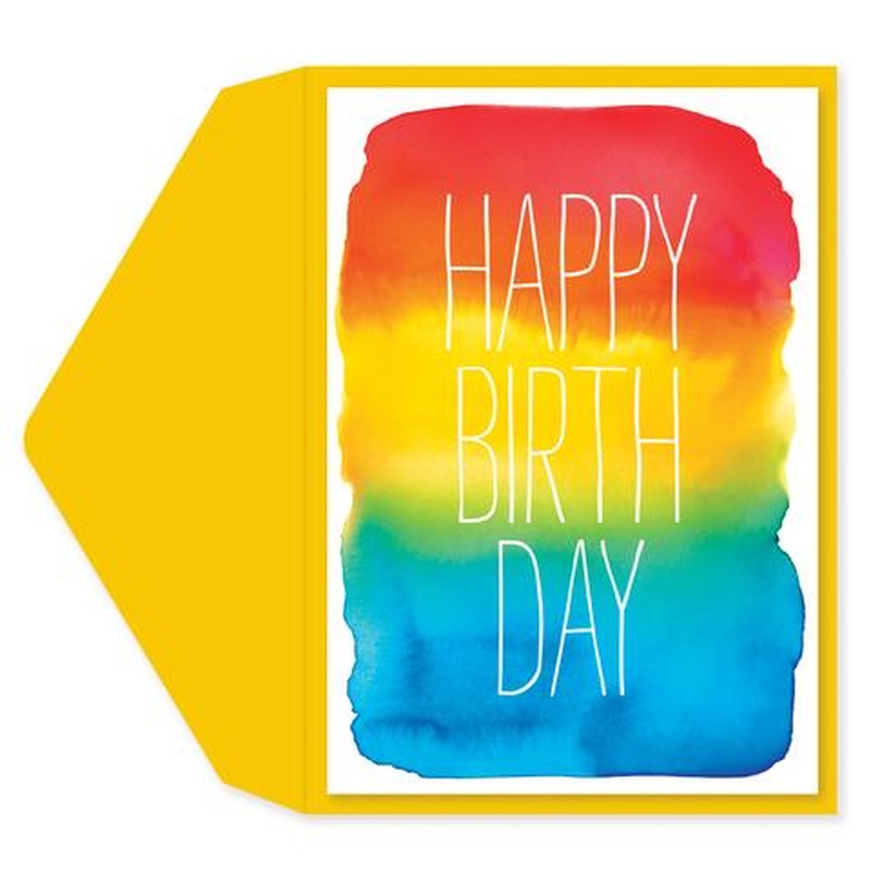 Watercolor Birthday Birthday Card
