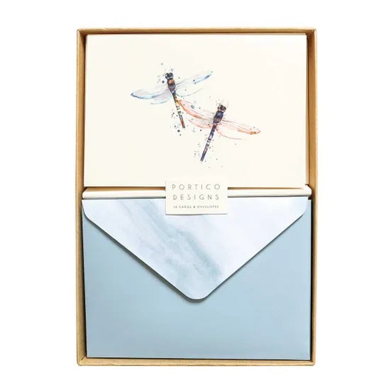 Dragonflies Notecards Pack Of 10