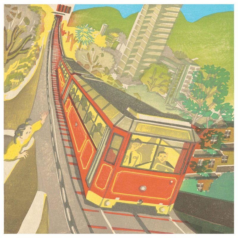 Peak Tram Greeting Card