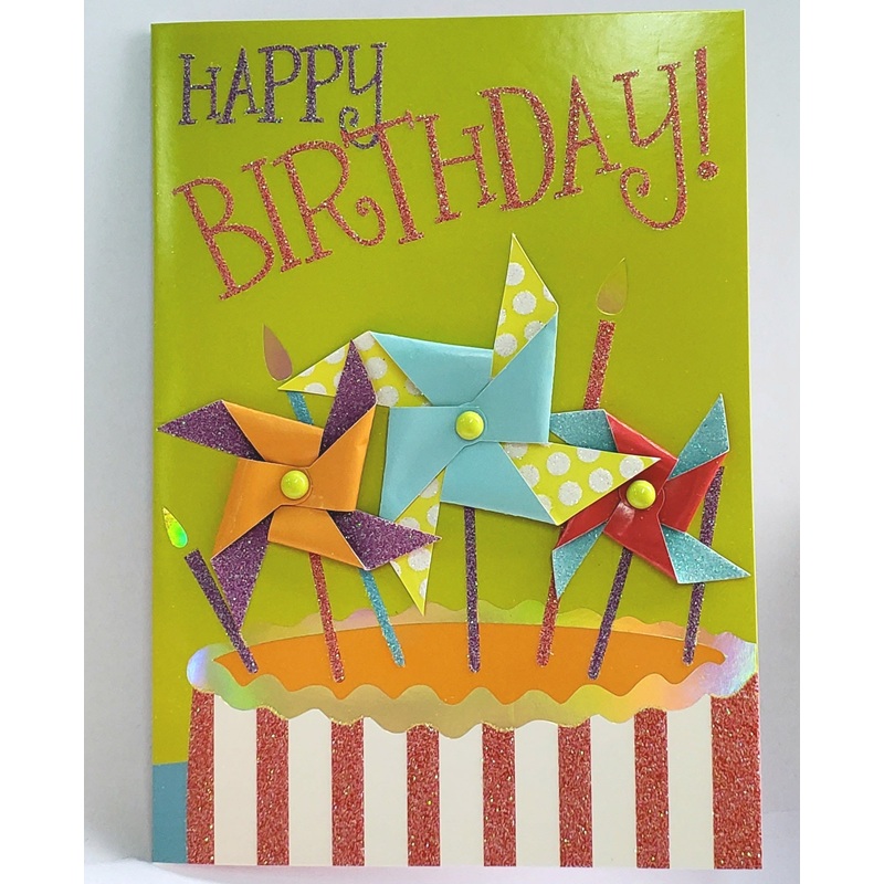 Pinwheels Birthday Card