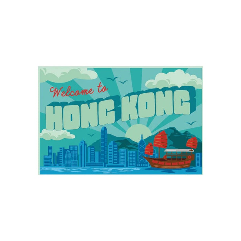 Welcome To Hong Kong Postcard