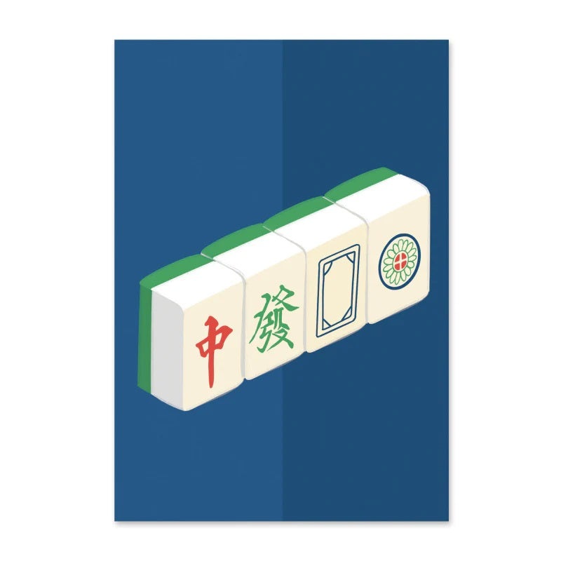 Mahjong Greeting Card