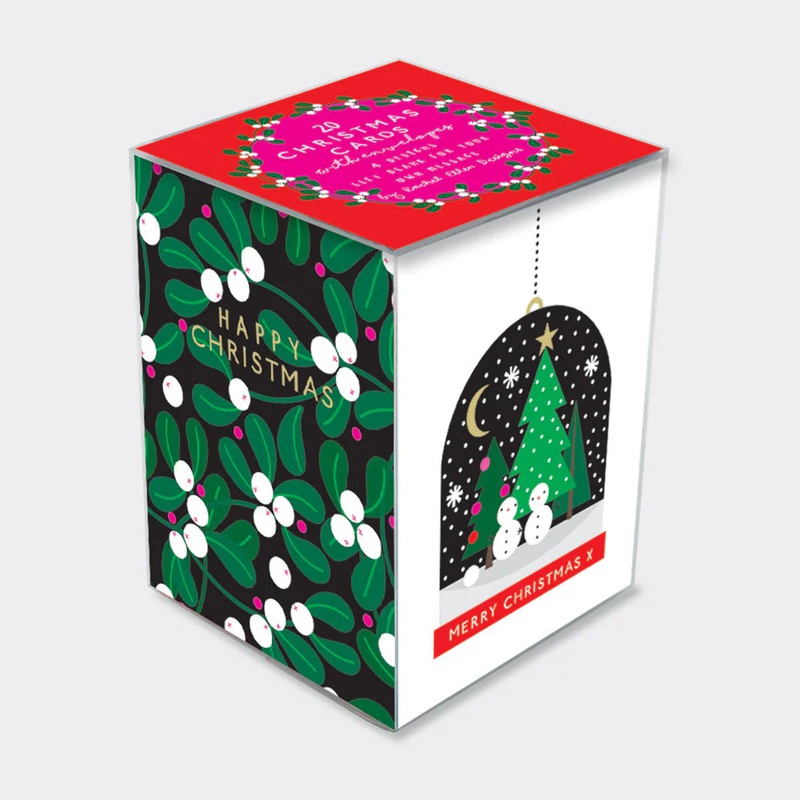 Christmas Cards Rectangle Cube