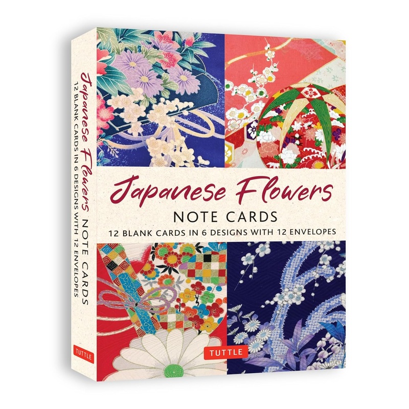 Japanese Flowers 12 Note Cards