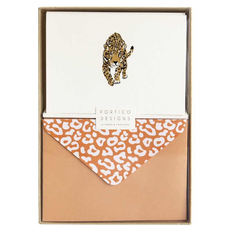Leopard Notecards Pack Of 10