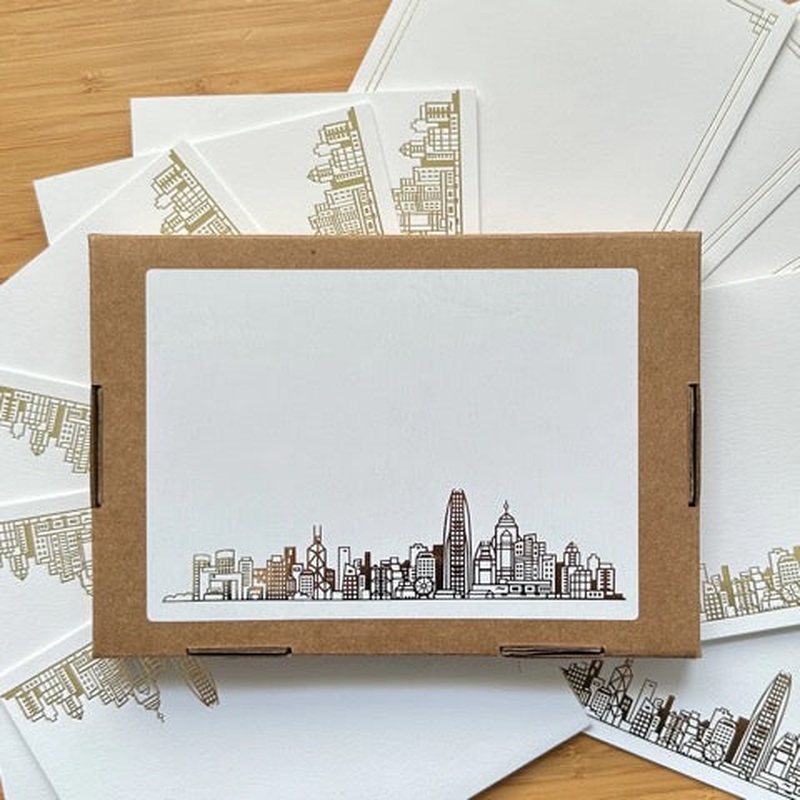 Luxe Skyline Boxed Note Cards