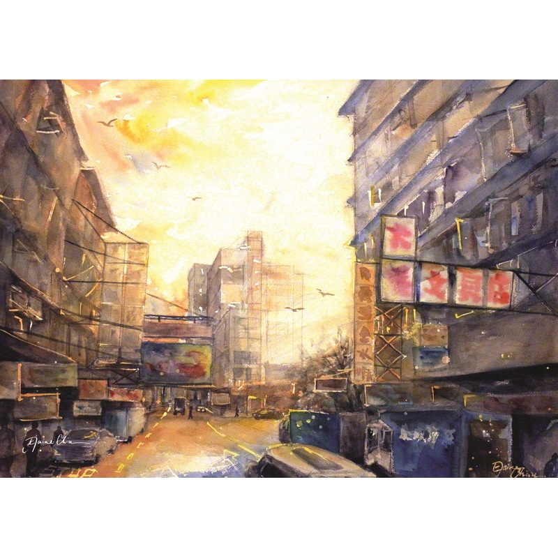 Collaging The City Jordan Postcard