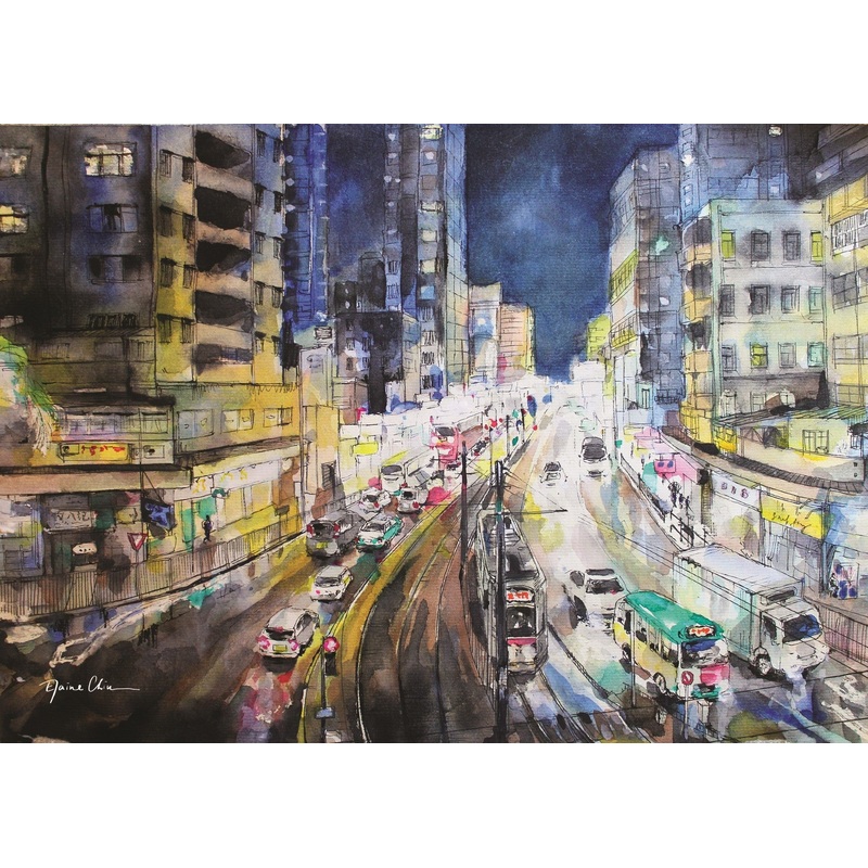 Light And Shadow Yuen Long Postcard