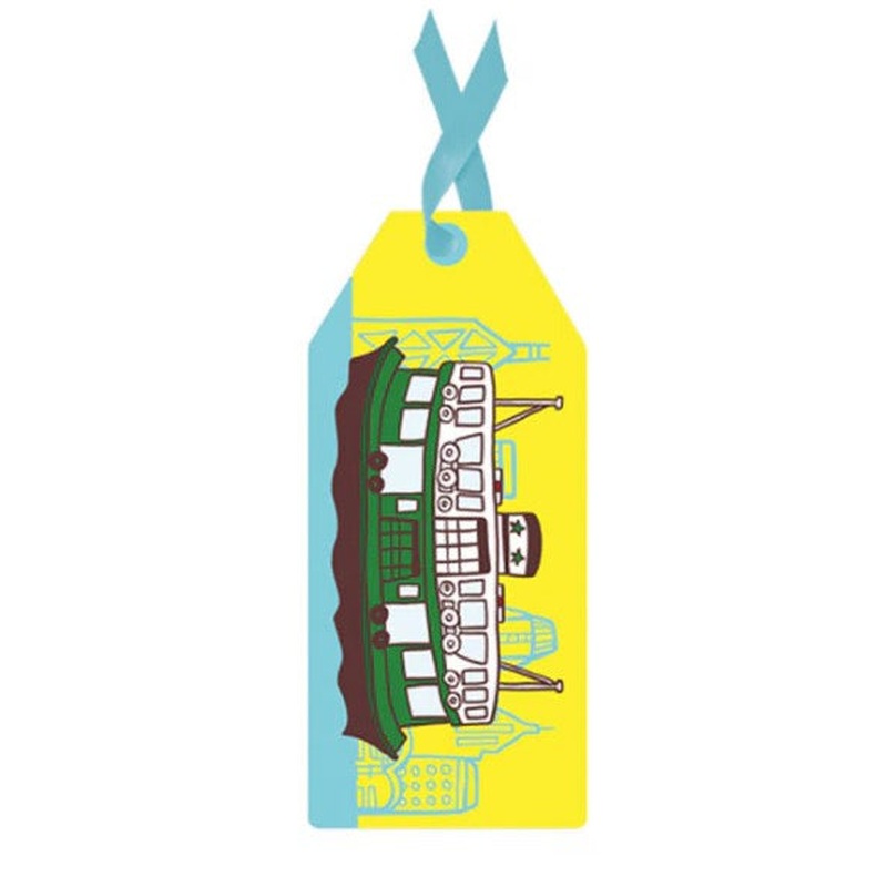 Yellow Ferry Gift Tag