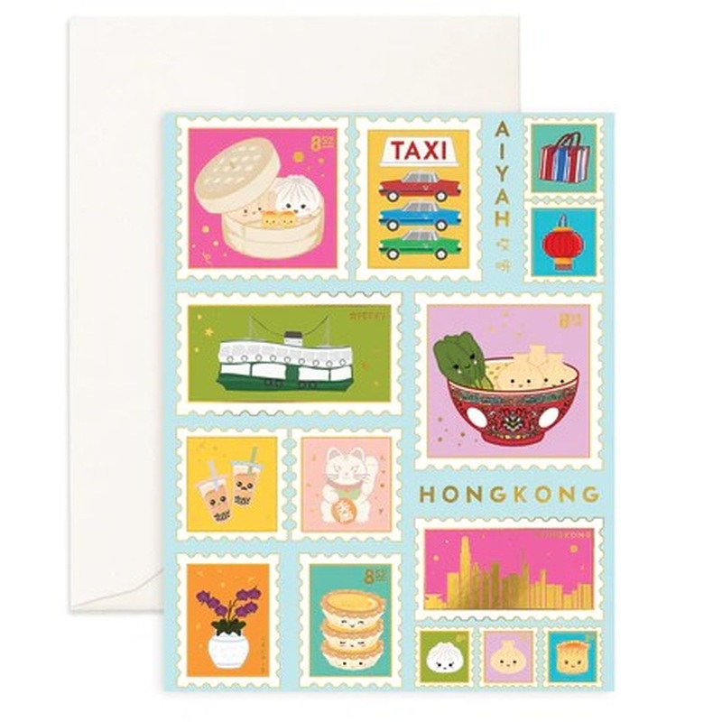 Greetings From HK Greeting Card