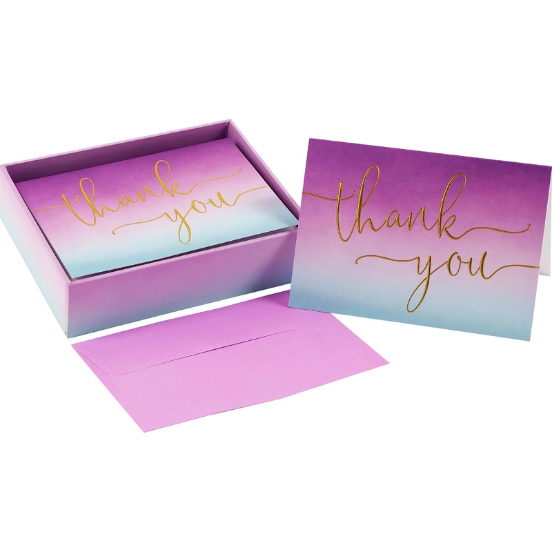 Amethyst Thank You Cards