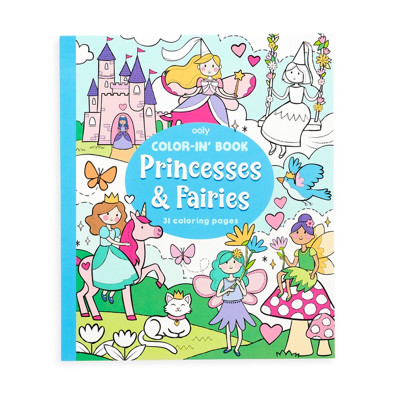 Color-In' Book - Princess & Fairies
