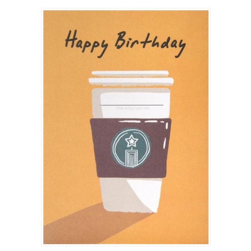 Coffee Birthday Card