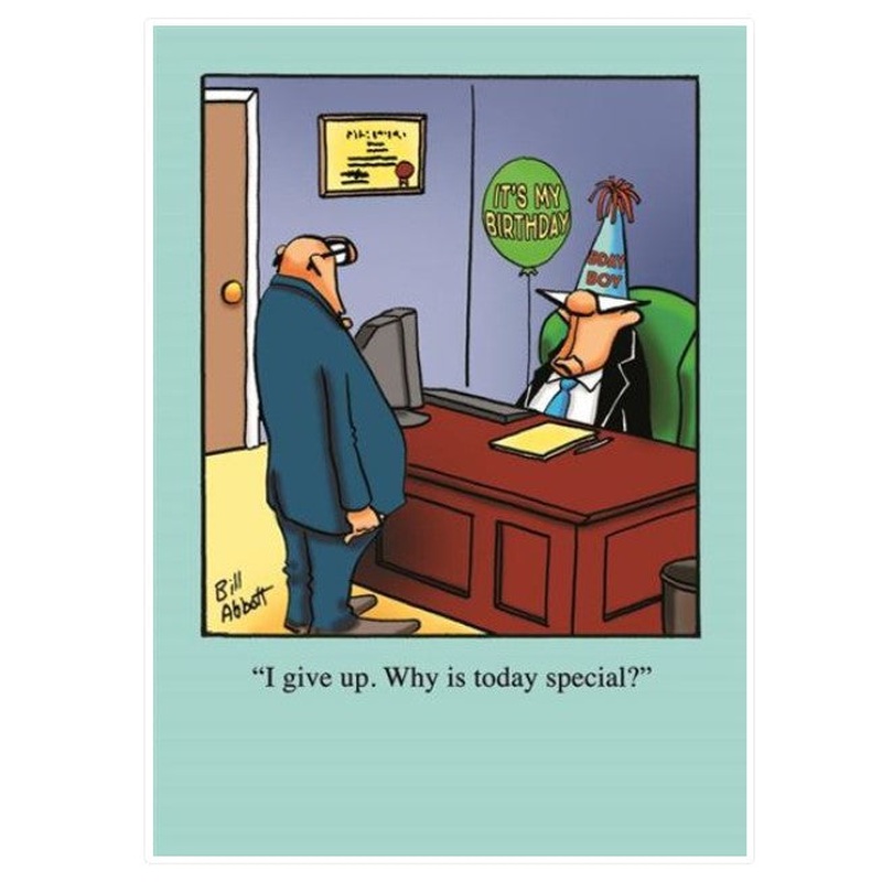 I Give Up Humour Birthday Card