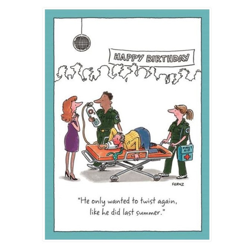 Twist Again Humour Birthday Card