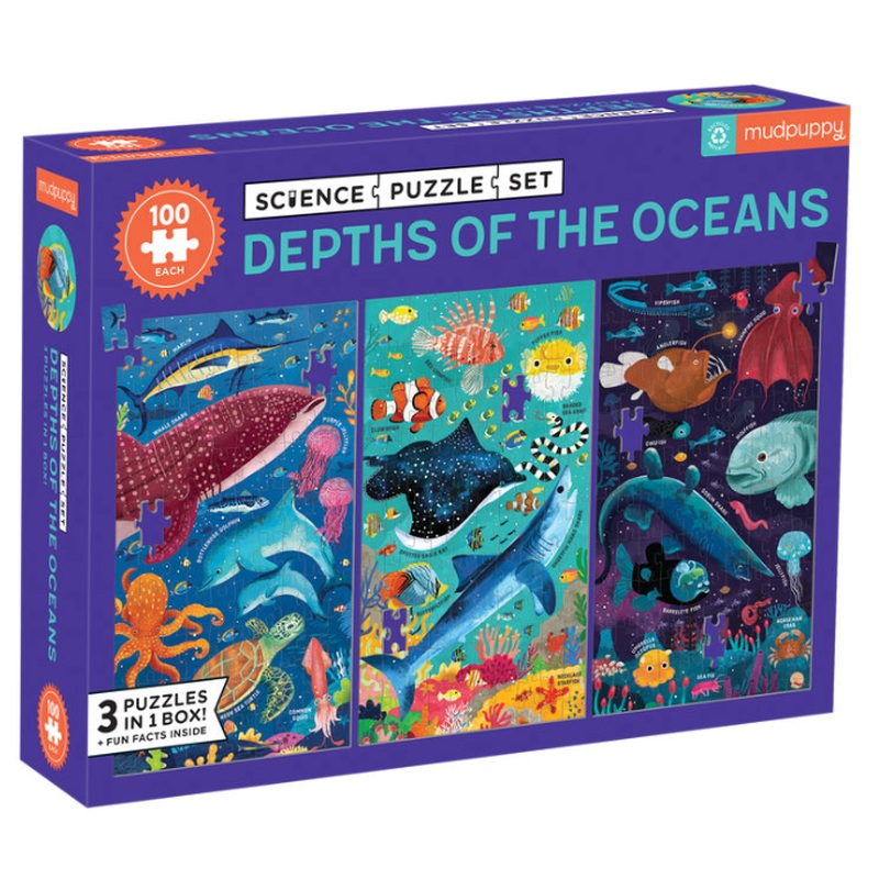 Depths of Oceans Science Puzzle Set