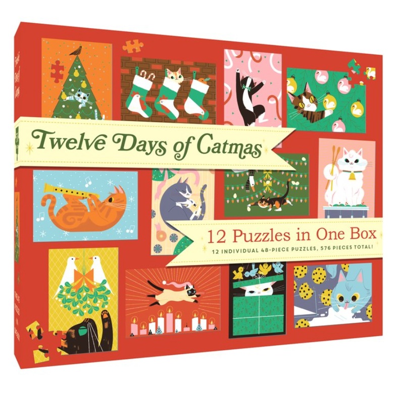 12 Puzzles in One Box: Twelve Days of Catmas