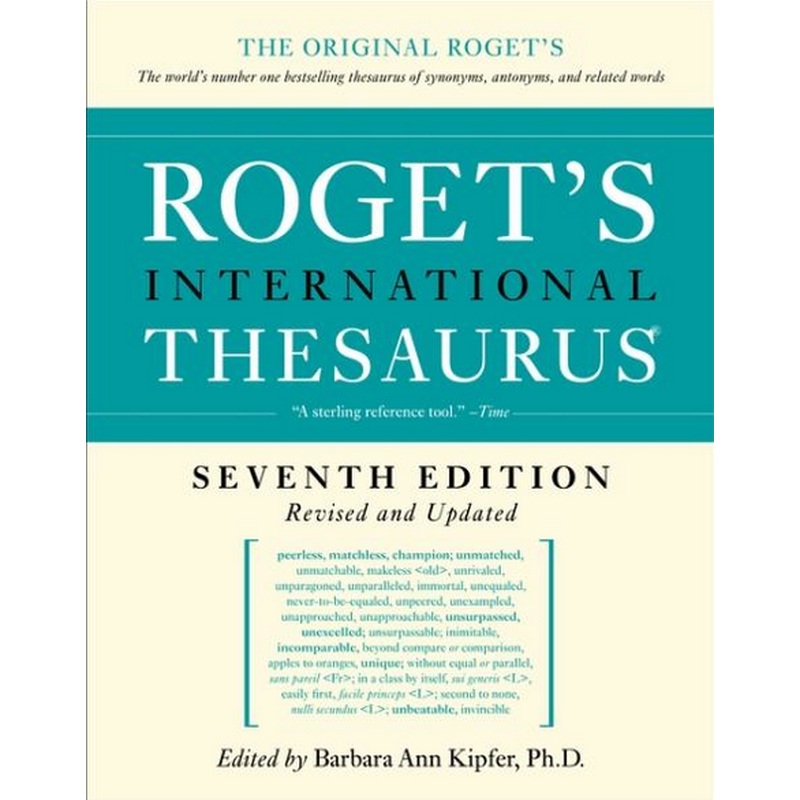 Roget's International Thesaurus (7th edition, revised and updated)