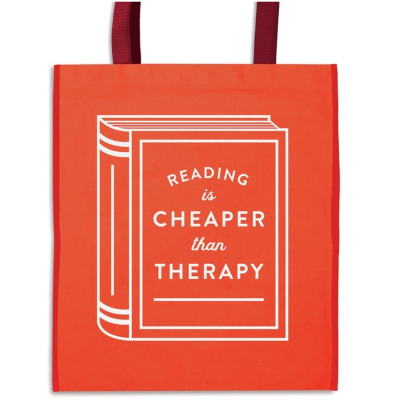 Reading is Cheaper Than Therapy Reusable Tote