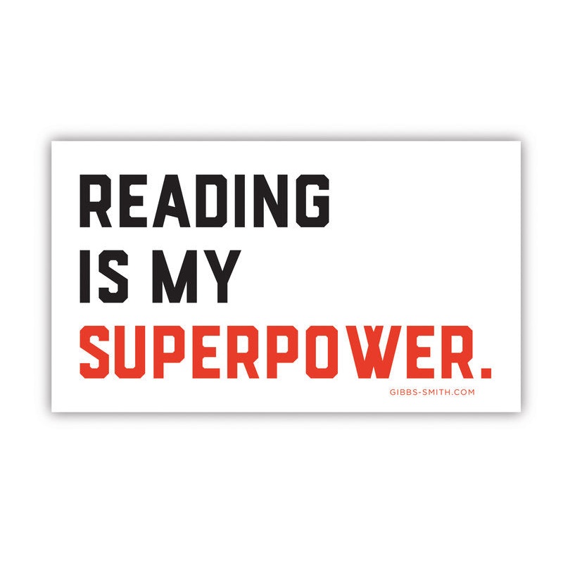 Reading Is My Superpower Sticker