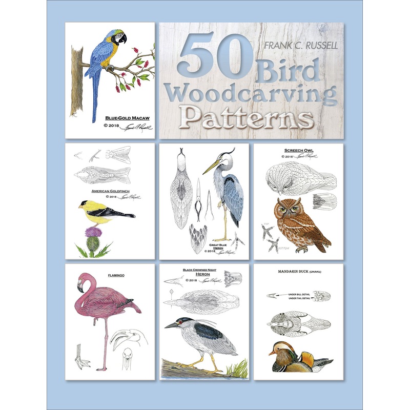 50 Bird Woodcarving Patterns