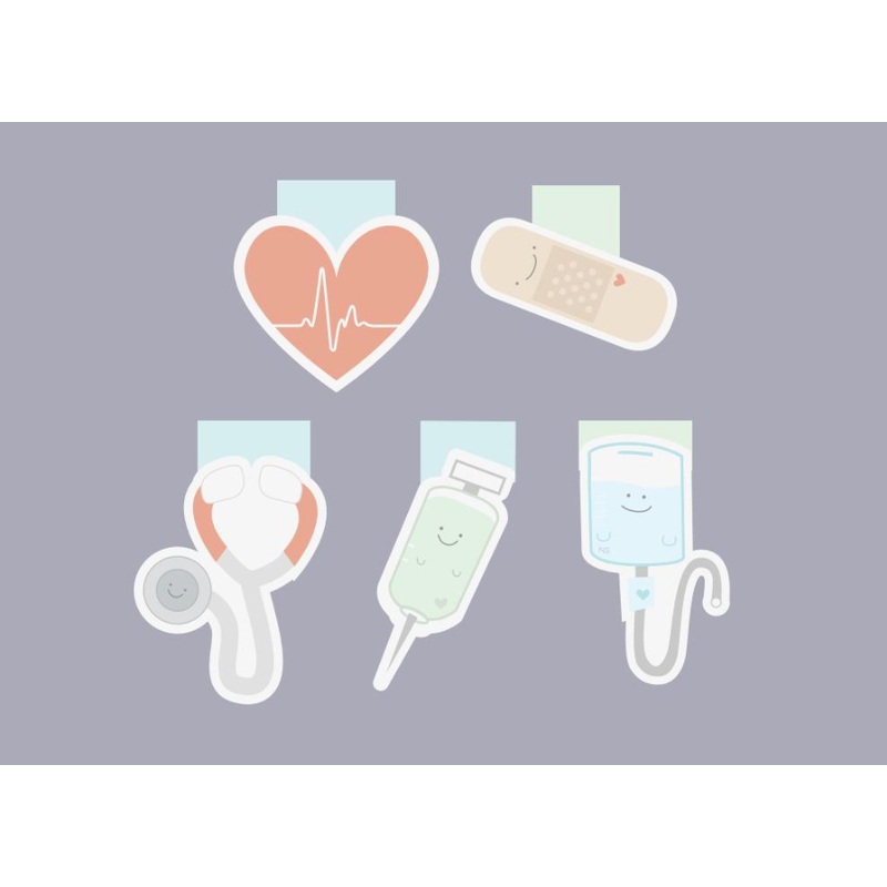 Nursing Mini Magnetic Bookmarks (set of 5)