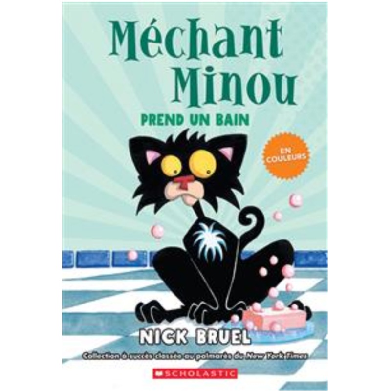Mchant Minou prend un bain