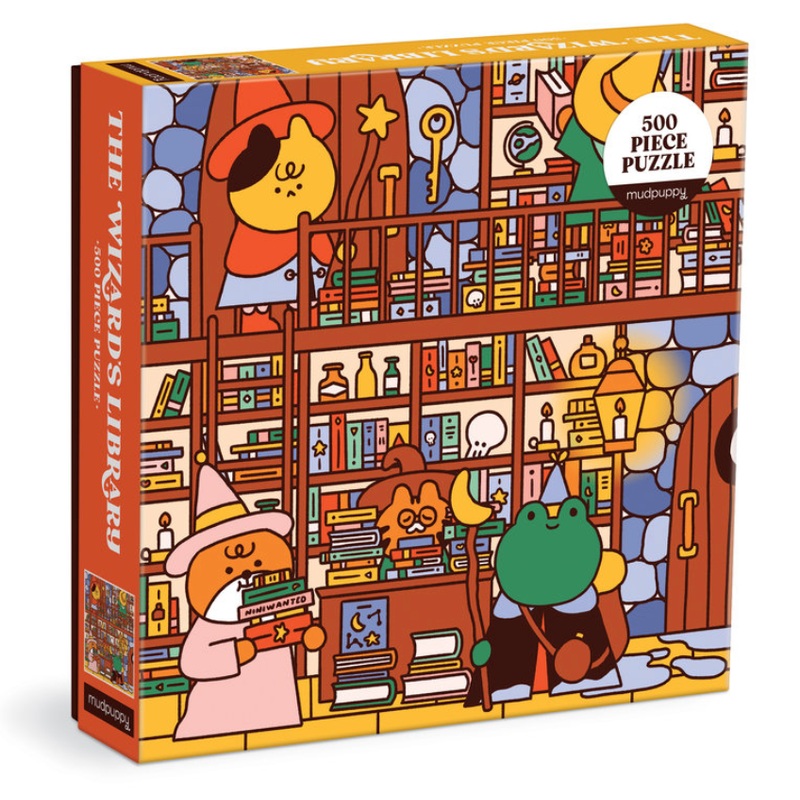 The Wizard's Library 500 Piece Puzzle