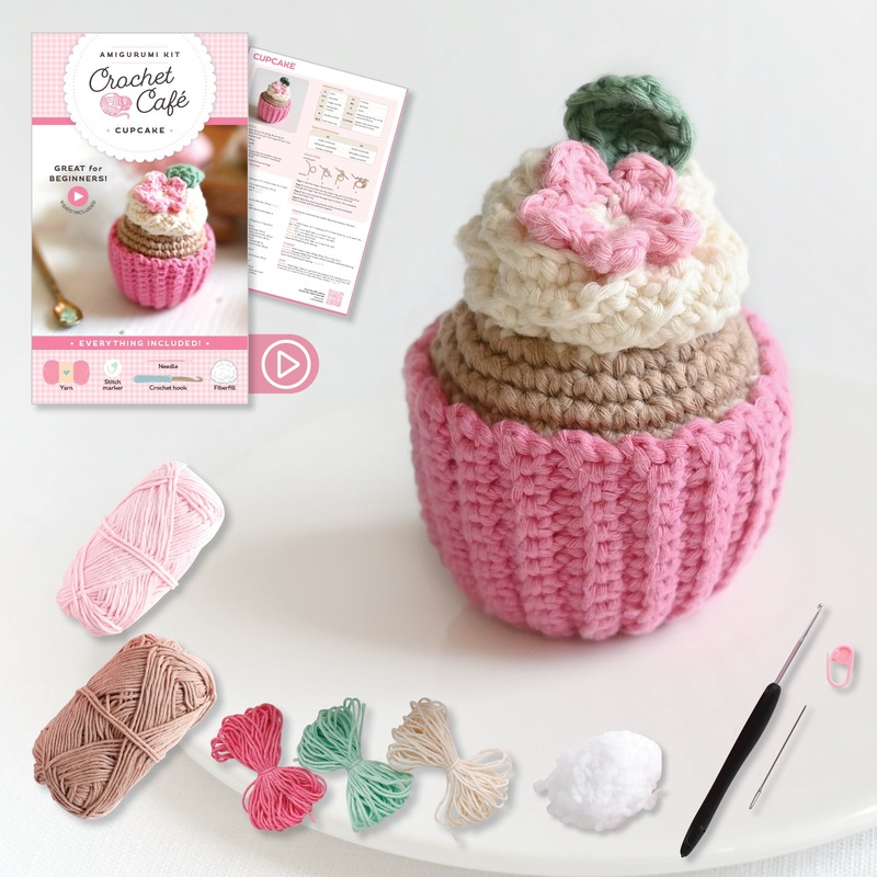 Crochet Cafe Amigurumi Kit Cupcake