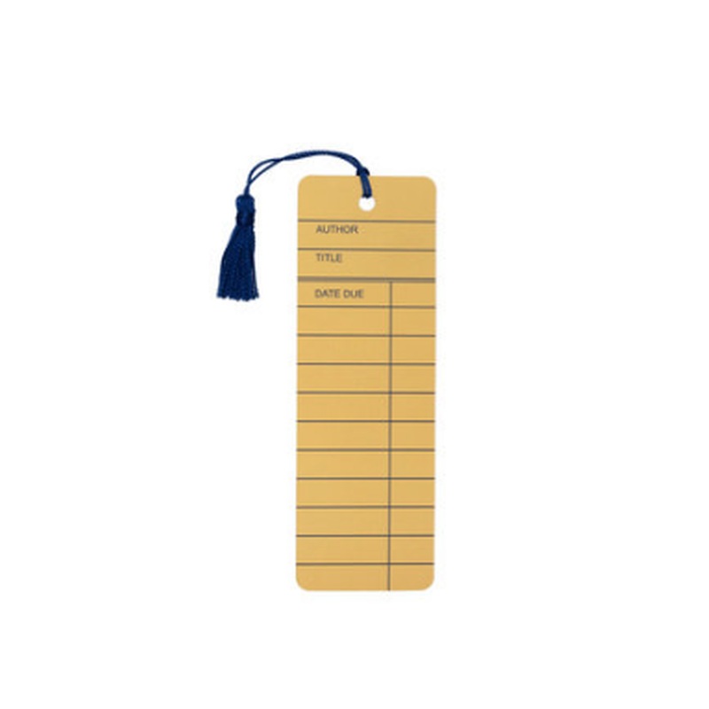 Library Card Bookmark