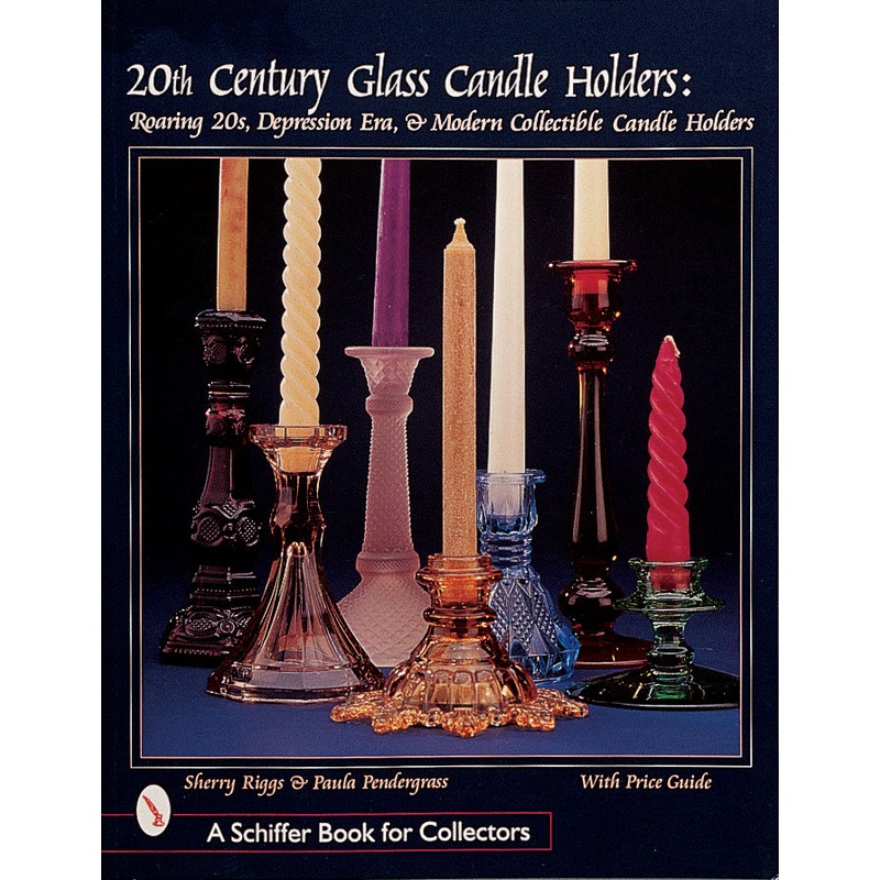 20th Century Glass Candle Holders