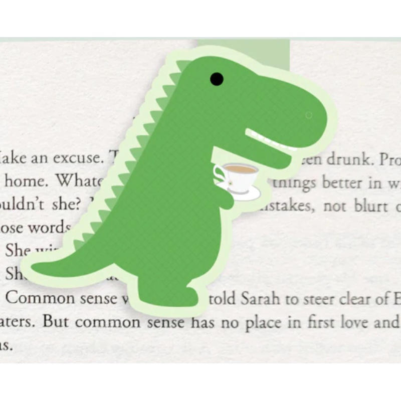 Jumbo Magnetic Bookmark - Tea-Rex