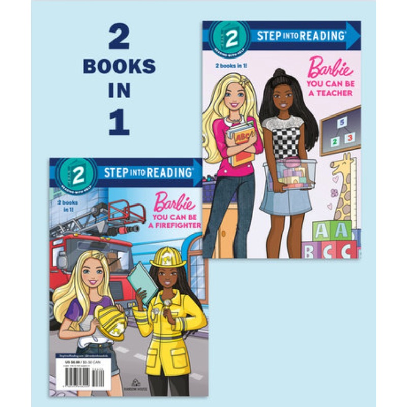 Barbie: You Can Be a Teacher/You Can Be a Firefighter (Step Into Reading Level 3)