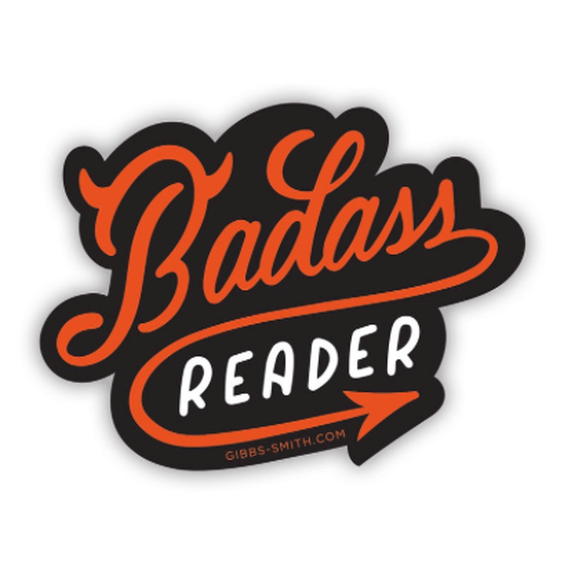 Badass Reader Sticker