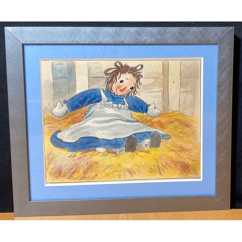 Raggedy Ann on the Hay