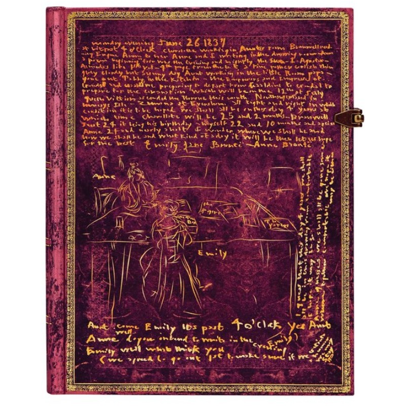 The Bronte Sisters, Special Edition, Hardcover, Ultra, Unlined Journal, Clasp Closure, 144 Pg, 120 GSM