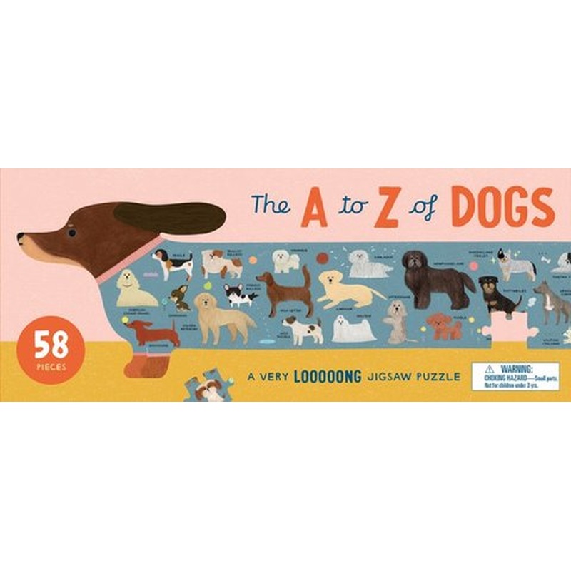 The A to Z of Dogs 58 Piece Puzzle: A Very Looooong Jigsaw Puzzle