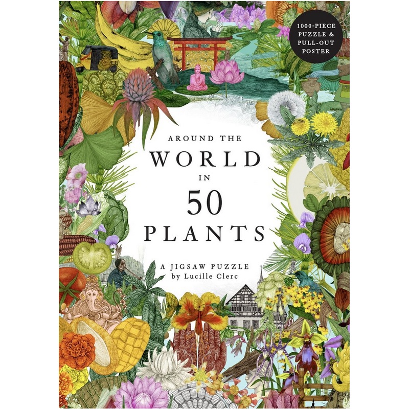 Around the World in 50 Plants 1000 Piece Puzzle