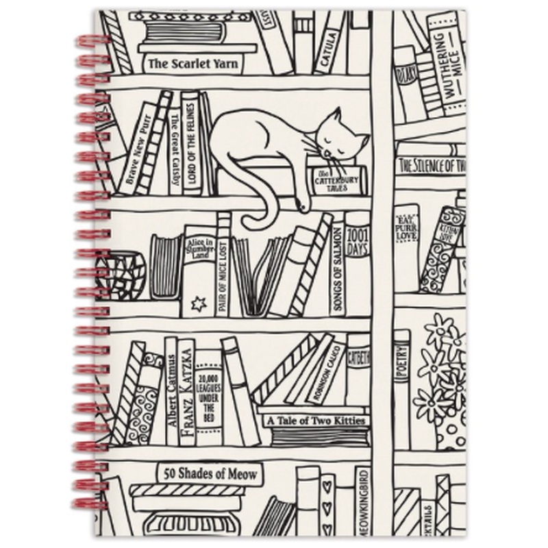 Cat on Bookshelf Journal