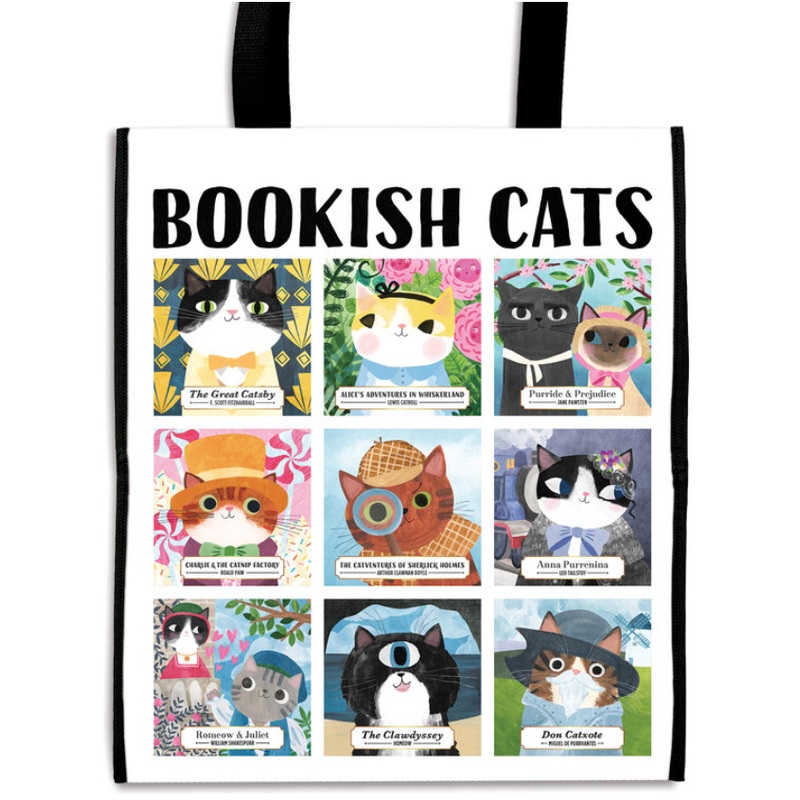 Bookish Cats Reusable Tote