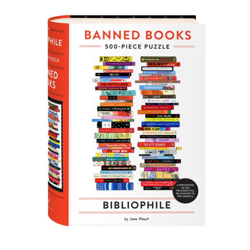 Bibliophile Banned Books 500 piece puzzle